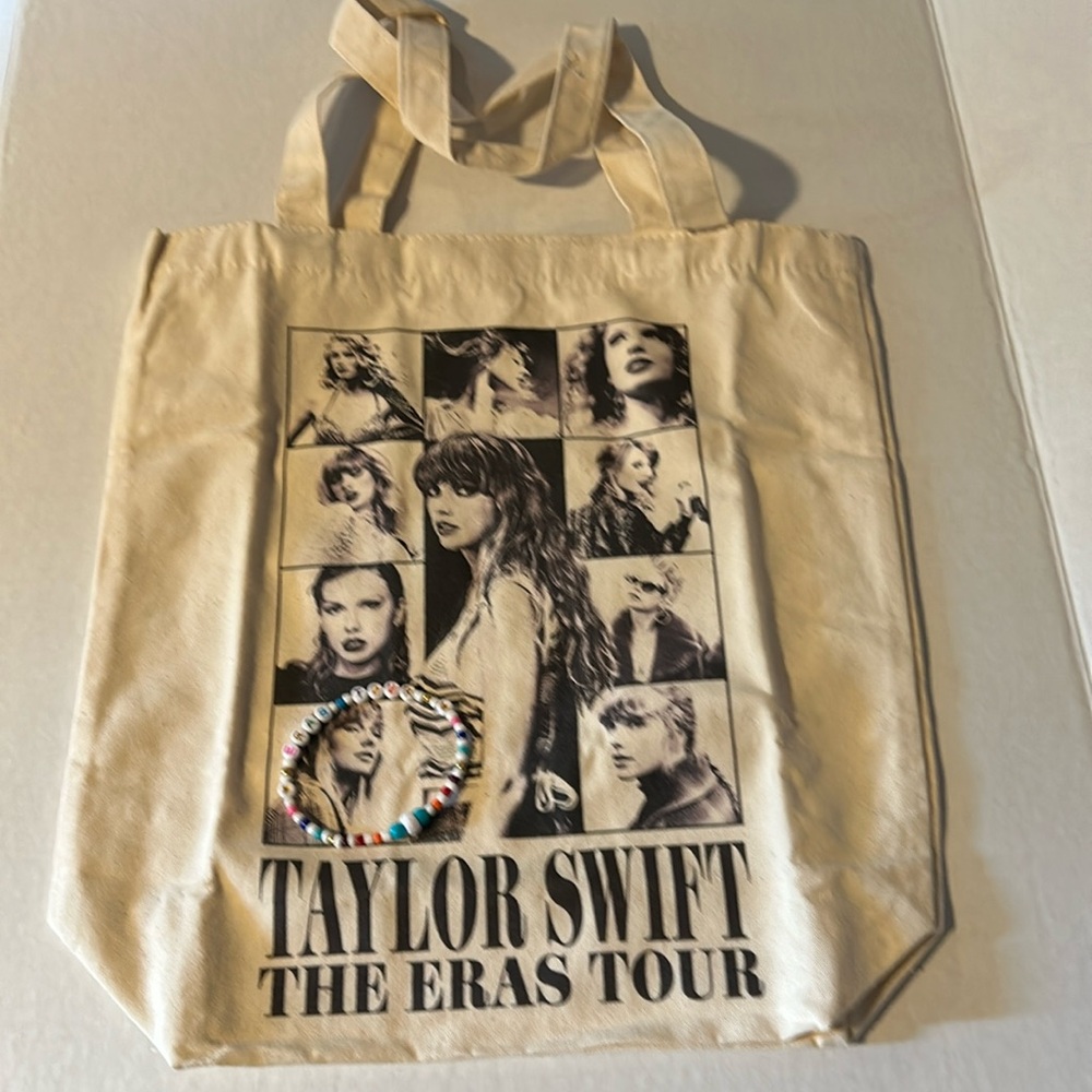 New Taylor Swift VIP tote from Swedish show + friendship bracelet